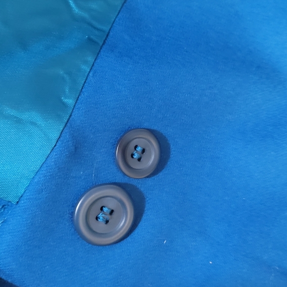 Vintage Pendleton Blue Double-Breasted Women's Coat - Picture 7 of 11